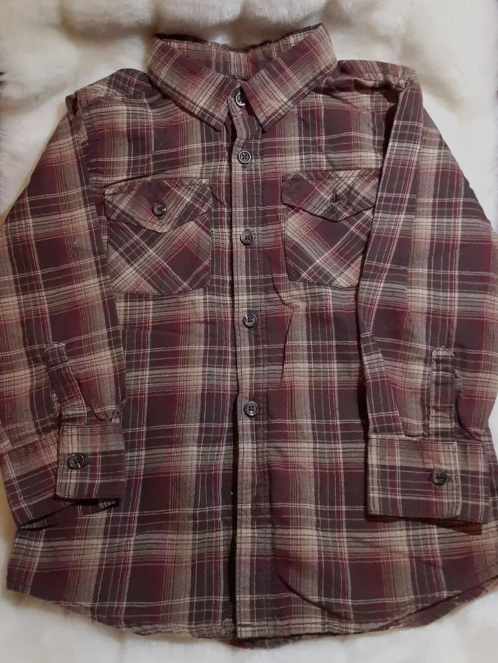 Janie and Jack Corduroy Pants Old Navy Plaid Button Up Shirt Boys Sz 5 Bundle